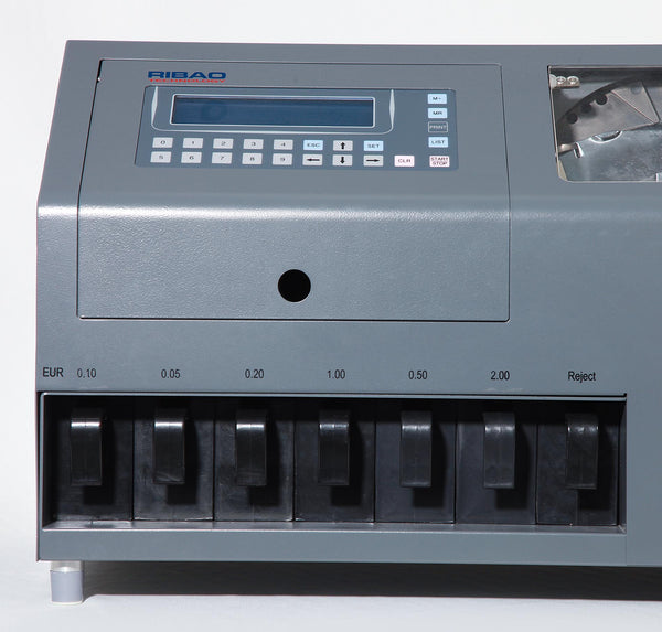 Ribao CS610S+PRO Bank Grade Coin Sorter Coin Counter and Wrapper