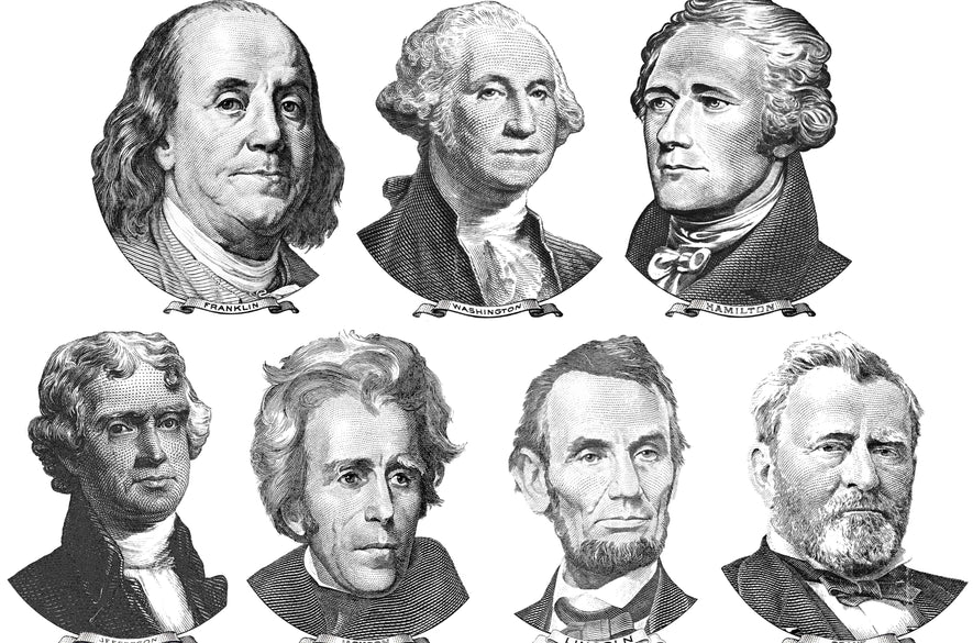 faces on US dollar bill
