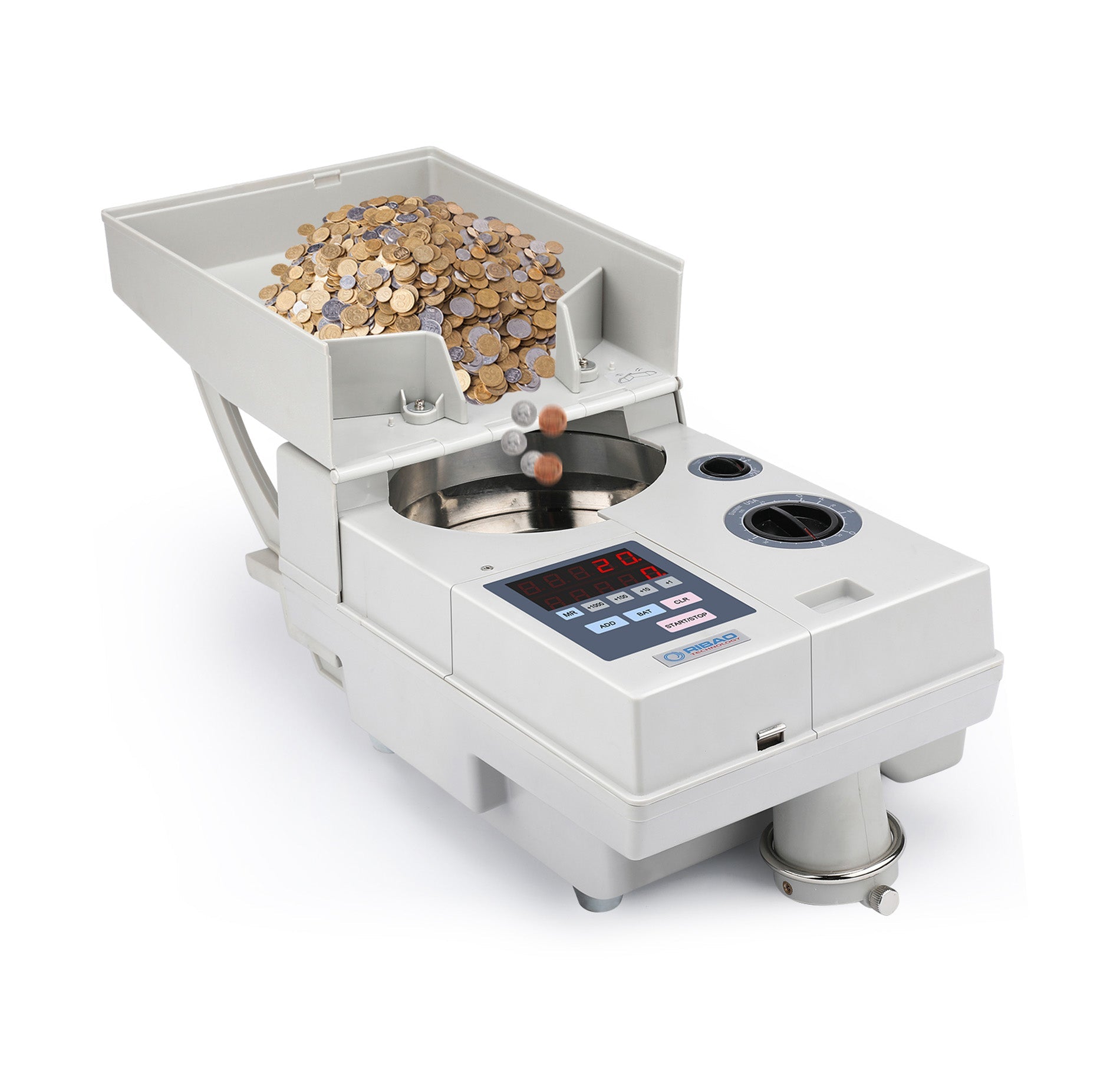 Zimbala Electric Coin Counter Machine, Automatic Coin Sorter