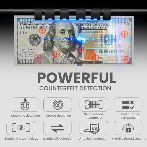 Refurbished Like New Mixed Bill Value Counter & Sorter with Dual User Mode MC-165