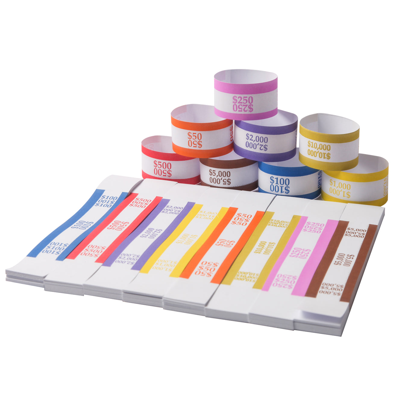 Money Wrapper Pack of Money Band Bundles for Bill Wrappers