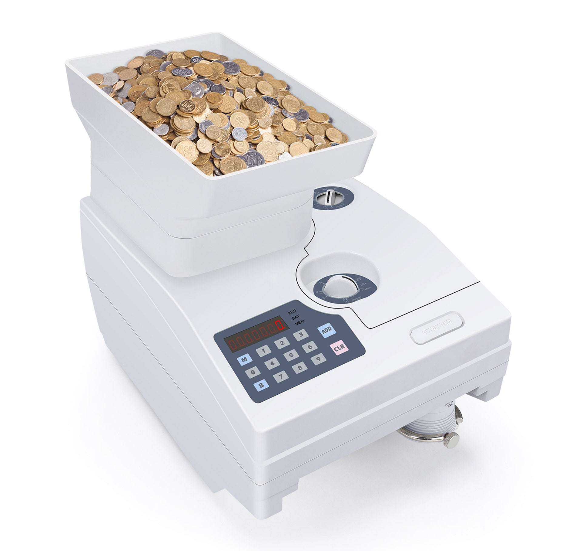Ribao CS-600B Non-stop Coin Sorter Coin Counter Coin Sorting Machine