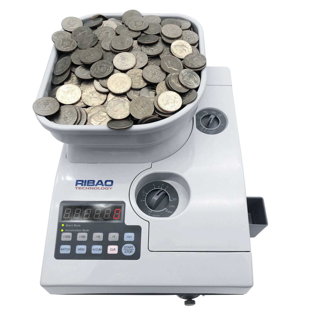Contadora de Monedas Ribao SC-2000 – Soluciones de Oficina Diaz