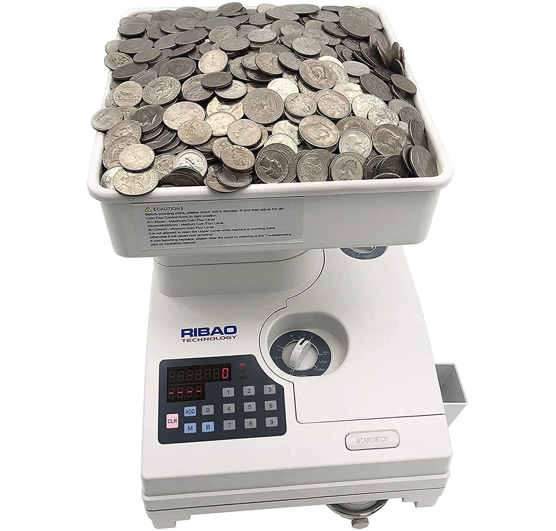 Ribao CS-10S Portable High Speed Coin Counter Coin Counting Machine