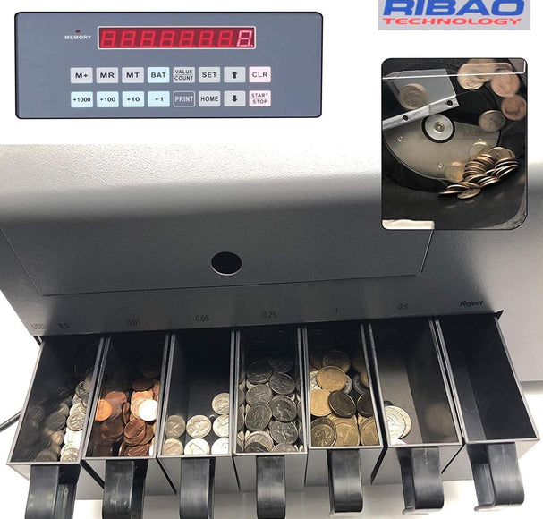Máquina clasificadora de monedas reacondicionada como nueva CS-600B