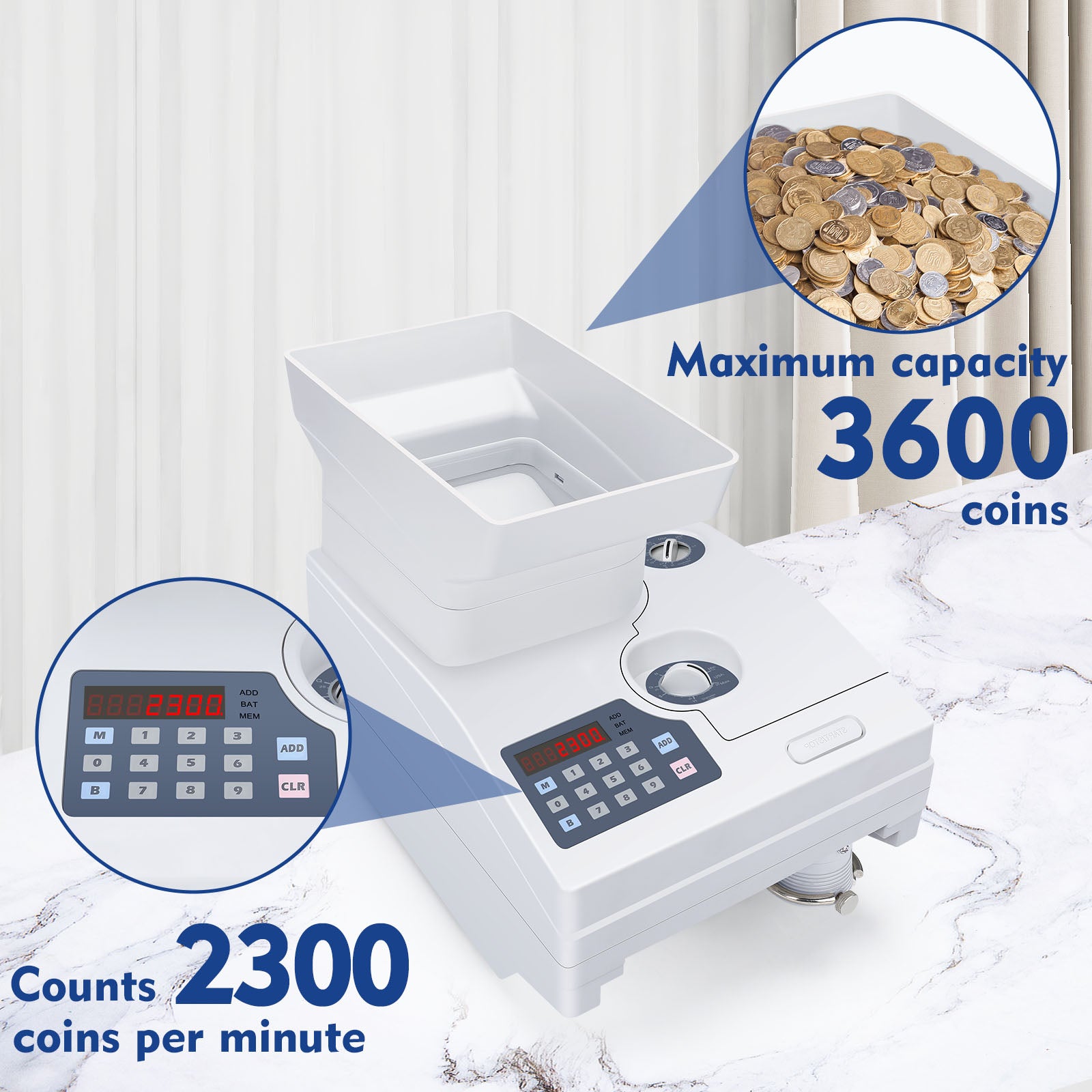 Electronic Automatic Euro Coin Counter of 300 Pieces / Min Coin Sorter  Counting Machine - AliExpress
