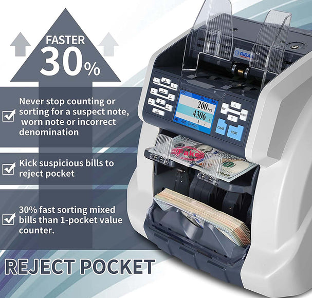 Refurbished, Mixed Bill Counter BCS-160P (build-in printer)